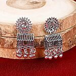 Peacock Earrings Silver