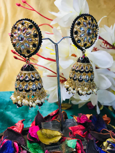 Pearl Kundan Earrings