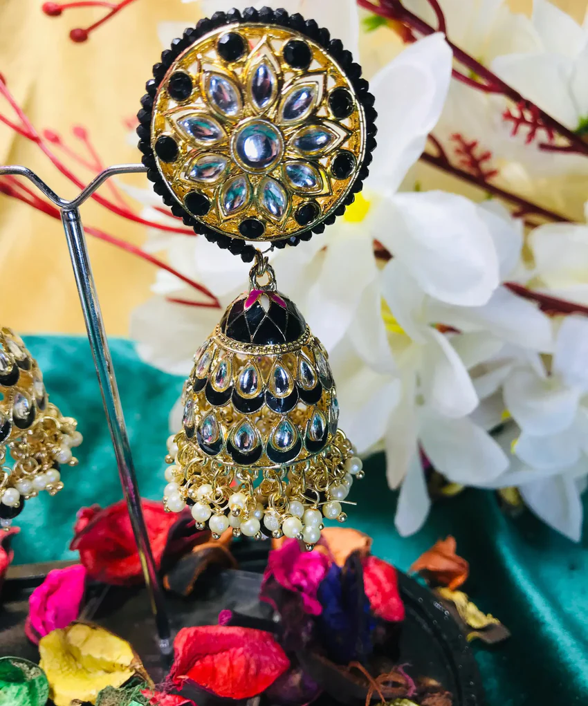 Pearl Kundan Earrings