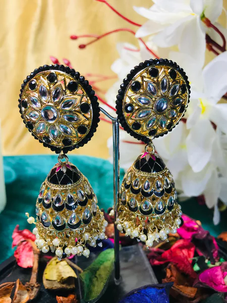 Pearl Kundan Earrings