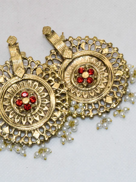 Red Boho Earrings
