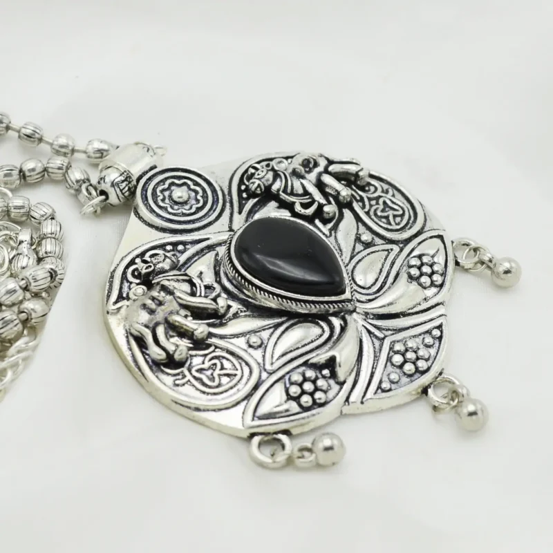 Silver Mala Necklace- Artificial Jewelry -2