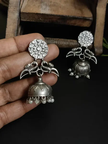 Silver Pendant Earrings (12