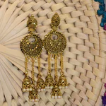Traditional Gold Layered Earrings (1)