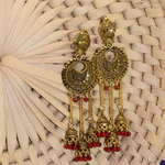 Traditional Gold Layered Earrings (1)