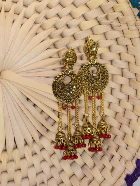 Traditional Gold Layered Earrings (1)