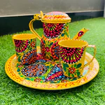 Truck Art Tea Cups and Kettle Set (1)