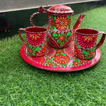 Truck Art Tea Cups and Kettle Set (1)