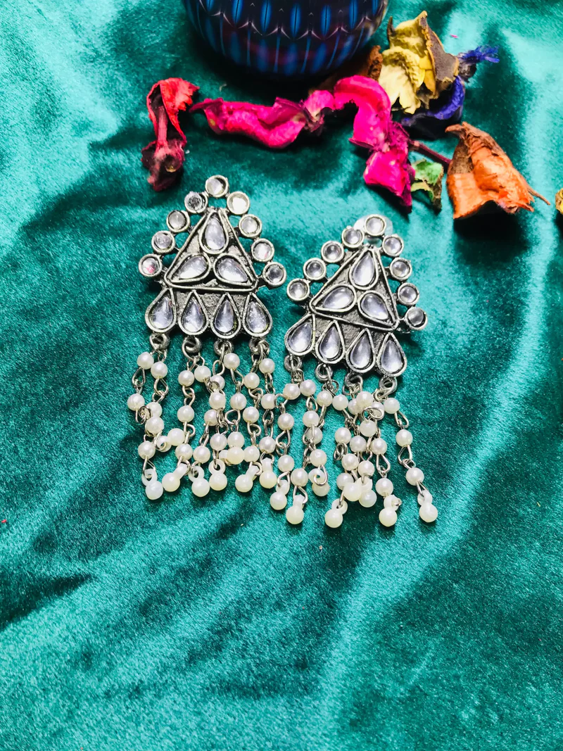 Unique Oxidized Earrings