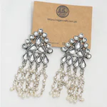 Unique oxidized earrings