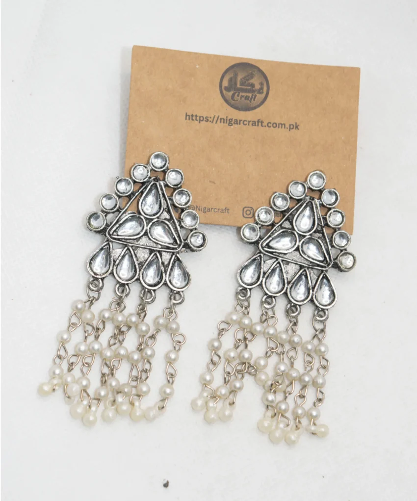 Unique oxidized earrings