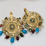 gold boho earrings