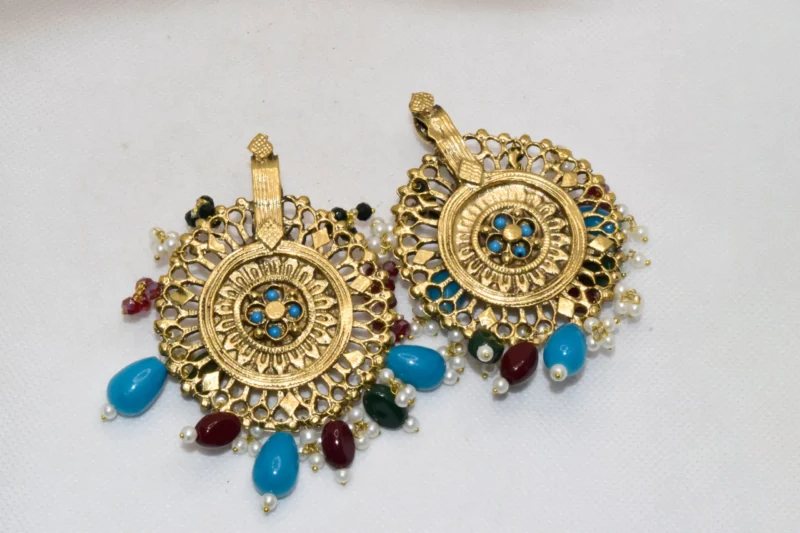 gold boho earrings