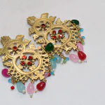 gold rajasthani earrings
