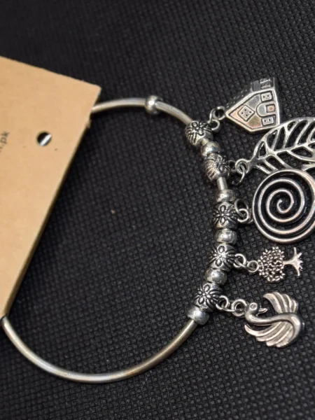 Bangle Silver Bracelet for Girls