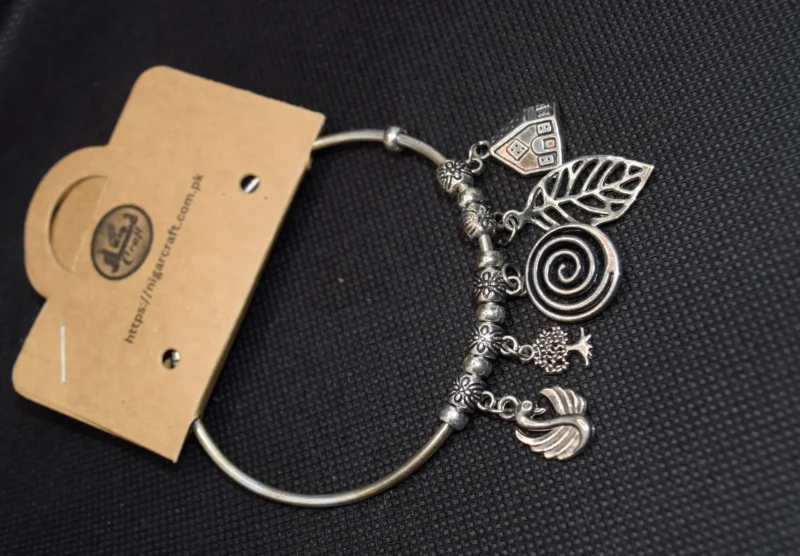 Bangle Silver Bracelet for Girls