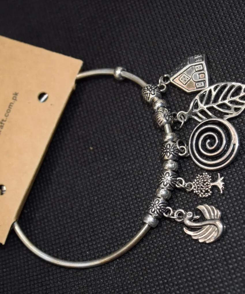 Bangle Silver Bracelet for Girls
