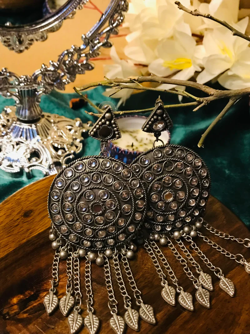 Charming Silver Earrings in Pakistan