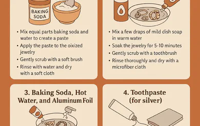 Clean oxidized Jewelry