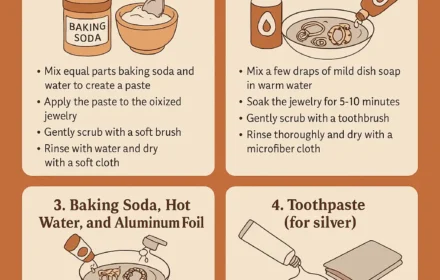 Clean oxidized Jewelry