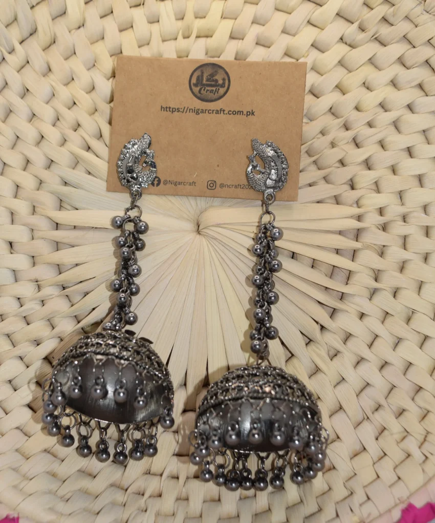 Long Silver Earrings