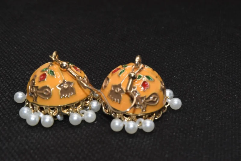 Small Jhumka Earrings Pakistan (5)