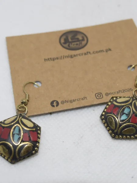 Cute Multicolor Afghani Earrings