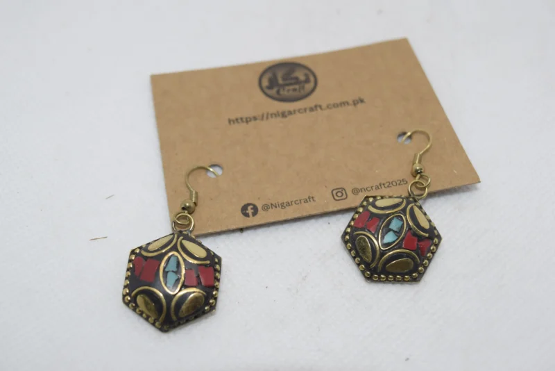 Cute Multicolor Afghani Earrings