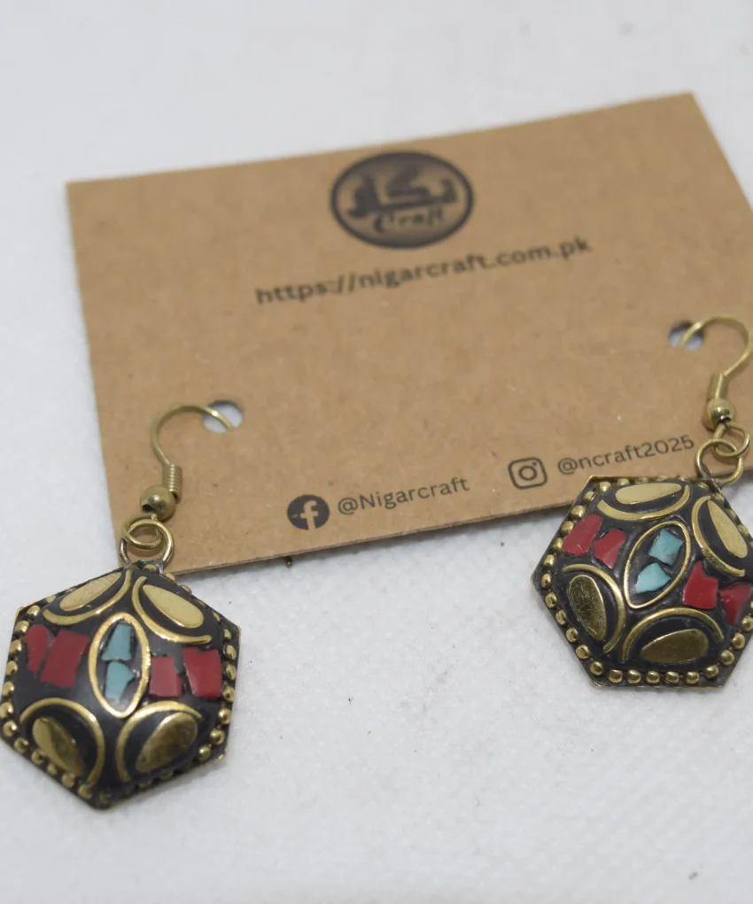 Cute Multicolor Afghani Earrings