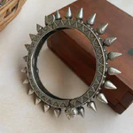 Evil Eye Bangle Bracelet Silver