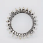 Evil Eye Bangle Bracelet Silver