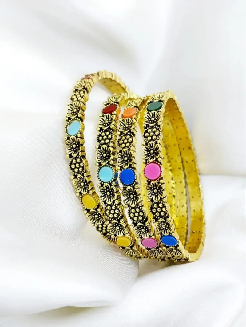 Gold Bangles Set Designs