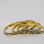 Gold Metal Bangles Set