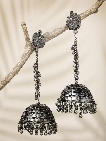 Long Silver Earrings
