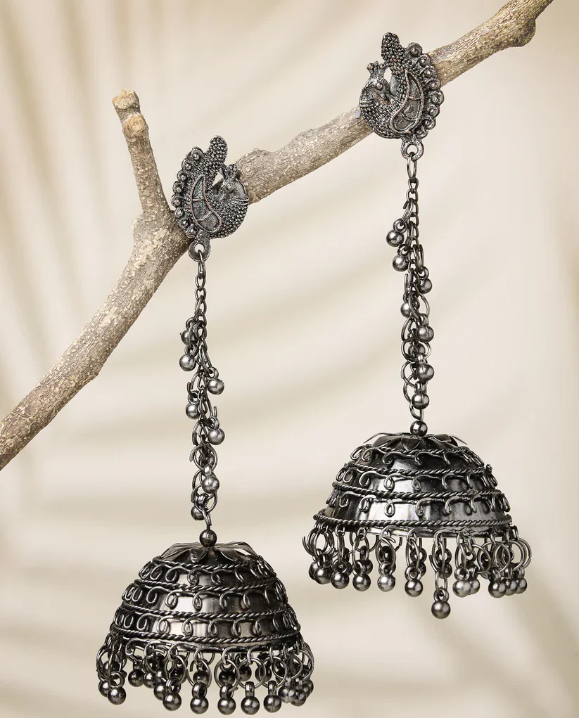 Long Silver Earrings