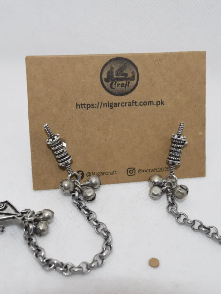 Minimal Oxidized Silver Earrings -1