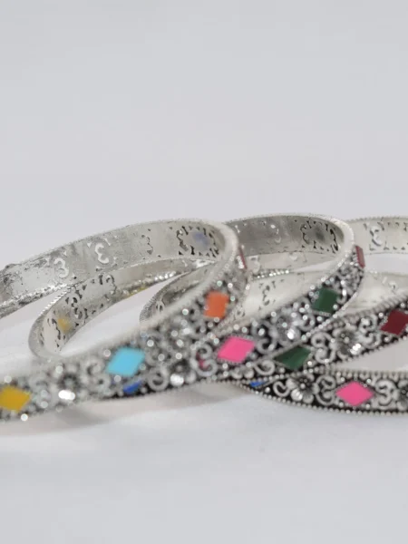 Modern Silver Bangles Design