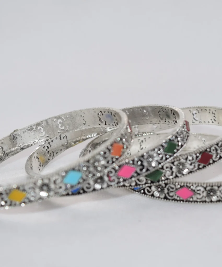 Modern Silver Bangles Design