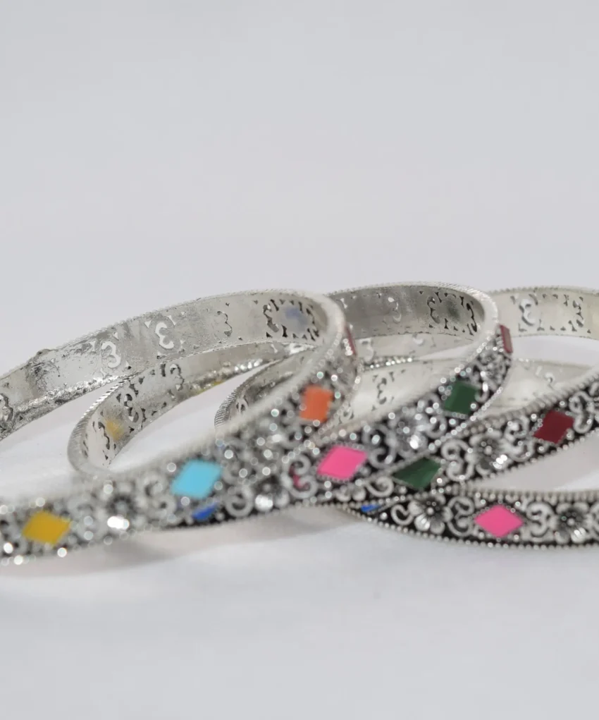 Modern Silver Bangles Design