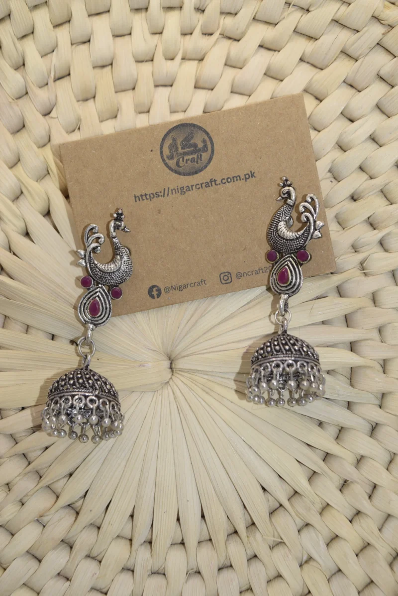 Oxidized Silver Earrings for Girls (1)