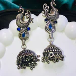 Oxidized Silver Earrings for Girls