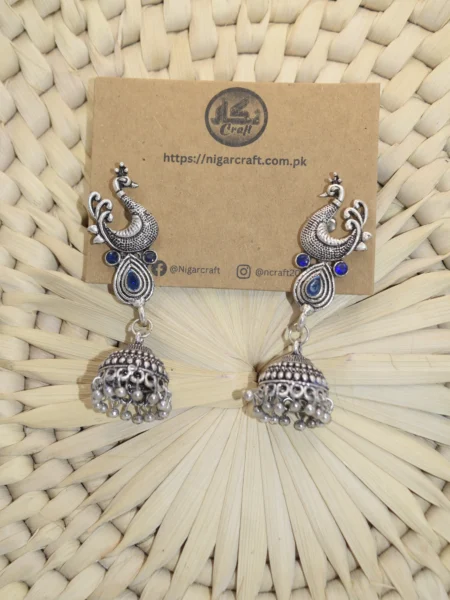 Oxidized Silver Earrings for Girls (1)
