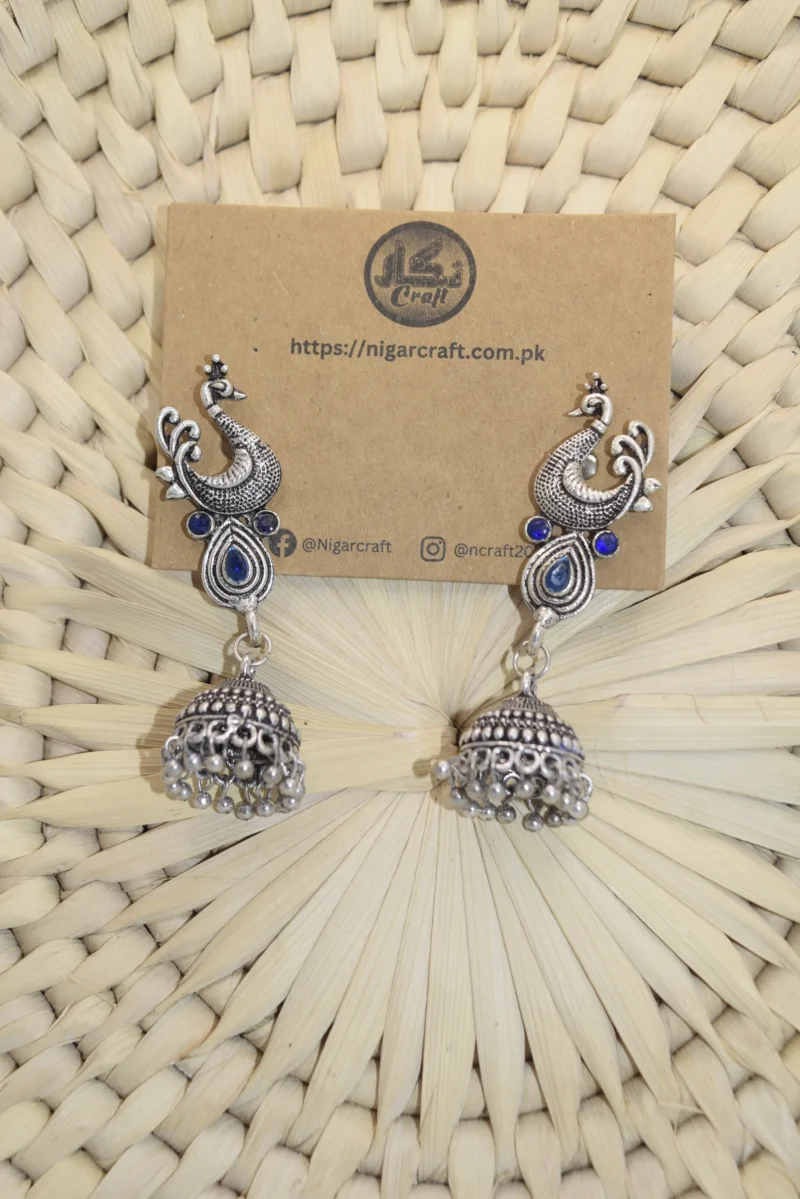 Oxidized Silver Earrings for Girls (1)