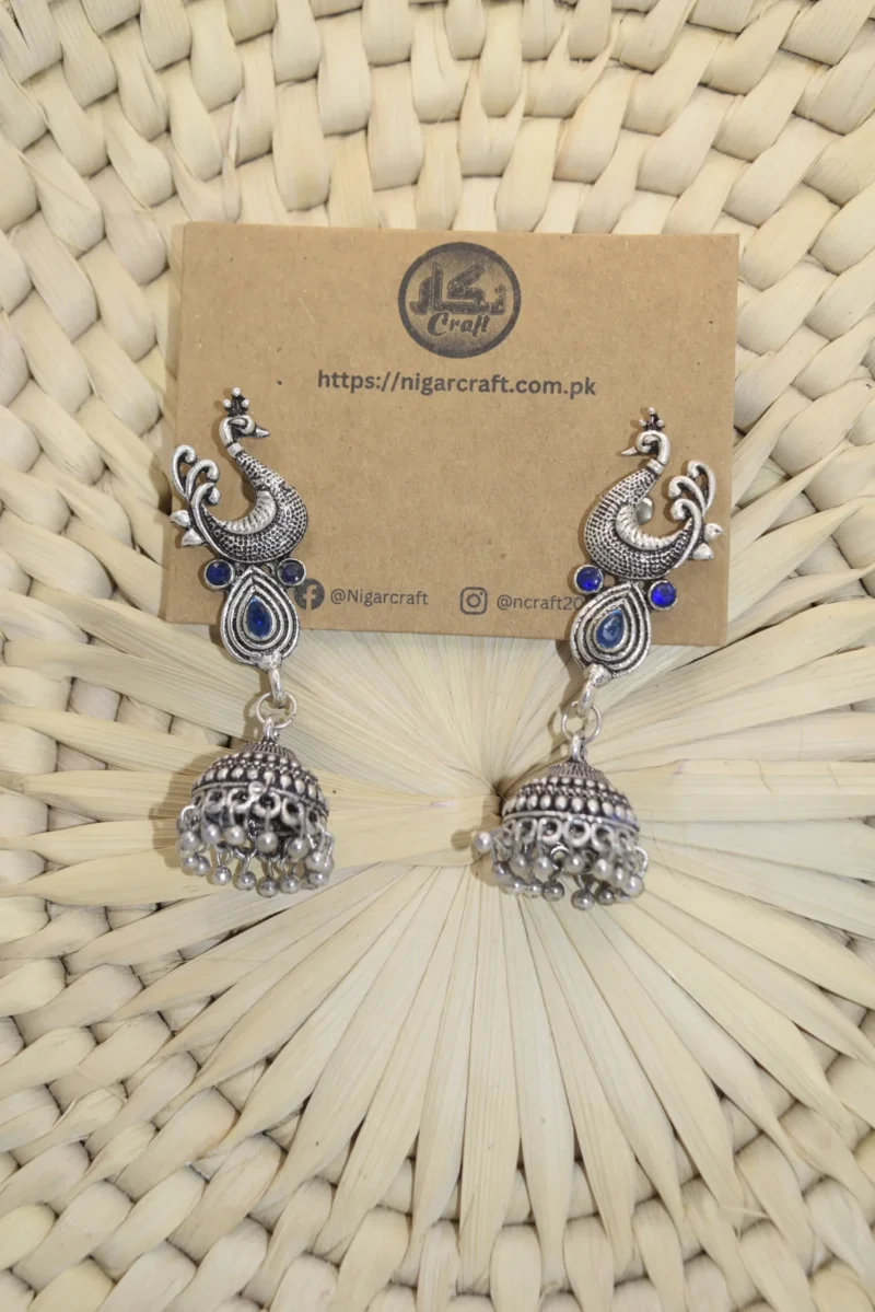 Oxidized Silver Earrings for Girls (1)