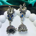 Oxidized Silver Earrings for Girls