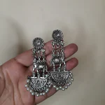 Silver Elephant Earrings