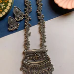Silver Long Mala Jewellery Set