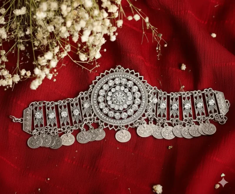 Silver Matha Patti Design in Pakistan