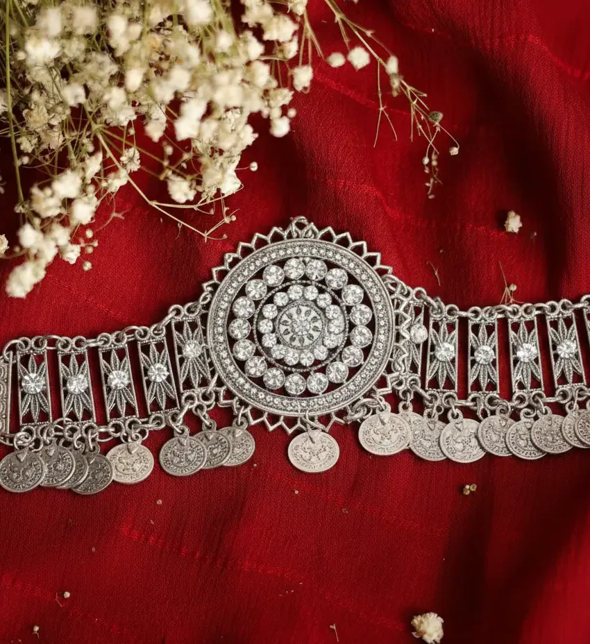 Silver Matha Patti Design in Pakistan