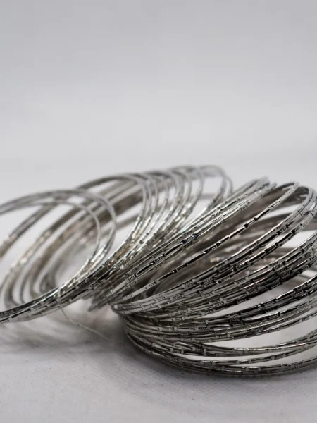 Silver Metal Bangles for Women (1)